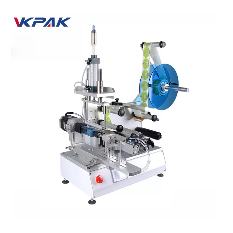 VK-T805 เครื่องติดฉลากกึ่งอัตโนมัติสำหรับขวดเหลี่ยม